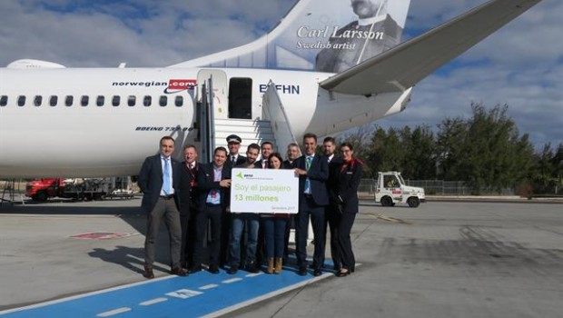 ep llegadapasajero 13 millonesaeropuertogran canaria