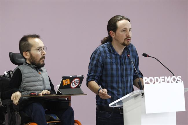 Pablo Iglesias y Pablo Echenique en rueda de prensa | EUROPA PRESS ep pablo iglesiaspablo echeniqueruedaprensa