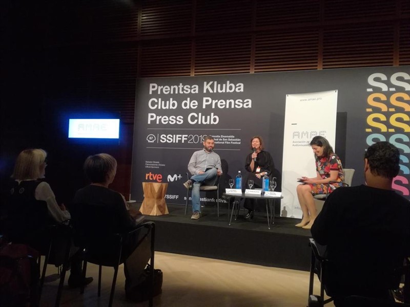 Presentación de la asociación AMAE en el Festival de San Sebastián. | EUROPA PRESS ep presentacion de la asociacion amae en el festival de san sebastian