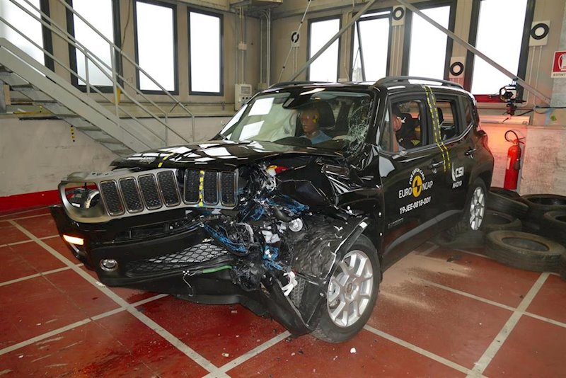 ep prueba de impacto del jeep renegade realizada por euro ncap