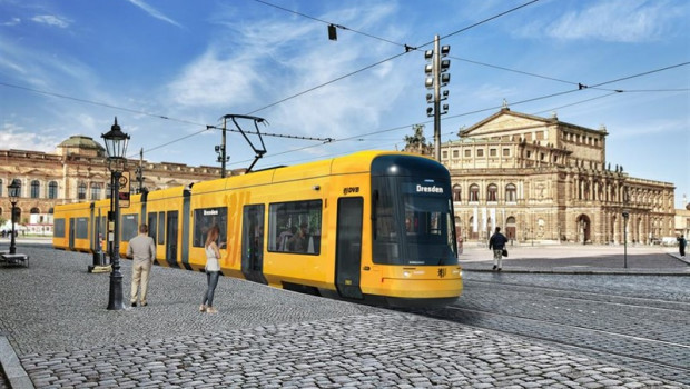 ep tranvia en la ciudad alemana de dresden