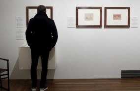 ep un asistente en la exposicion dibujos de goya solo la voluntad me sobra presentada en rueda de