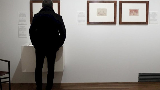 ep un asistente en la exposicion dibujos de goya solo la voluntad me sobra presentada en rueda de