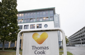 ep 23 september 2019 hessen oberursel the logo of the british travel group thomas cook in front of