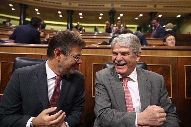 Alfonso Dastis y Rafael en la sesión de control al Gobierno en el Congreso | EUROPA PRESS ep alfonso dastisrafaella sesioncontrolgobiernocongreso