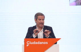 ep archivo   el secretario de comunicacion de ciudadanos cs daniel perez calvo durante una rueda de