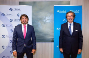 ep archivo   jorge marichal presidente de cehat y luis cabanas director de banca de empresas de