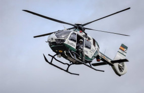 ep archivo   un helicoptero de la guardia civil durante un simulacro de busqueda de una persona en