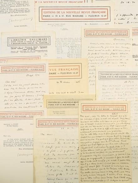 Colección de 138 cartas entre Gaston Gallimard y Marcel Proust | SOTHERBY'S ep coleccion138 cartasgaston gallimardmarcel proust