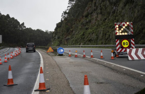 ep corte de la autopista ag 57 desde el km 15 al 17 en sentido baiona a 10 de febrero de 2026 en
