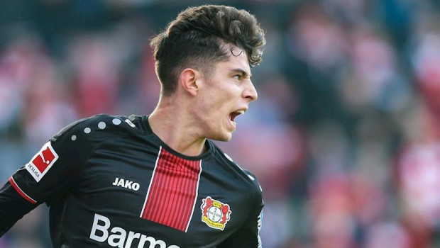 ep el centrocampista aleman kai havertz durante un partido del bayer leverkusen