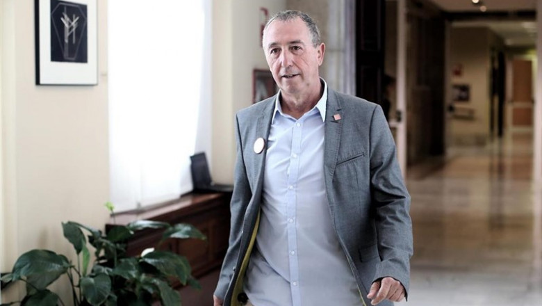 El portavoz parlamentario de Compromís, Joan Baldoví, se dirige a la Junta de Portavoces del Congreso de los Diputados en Madrid (España), a 10 de septiembre de 2019. | Eduardo Parra - Europa Press ep el portavoz parlamentario de compromis joan baldovi se dirige a la junta de portavoces del
