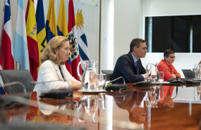 ep el presidente del gobierno pedro sanchez participa por videoconferencia en la conferencia de