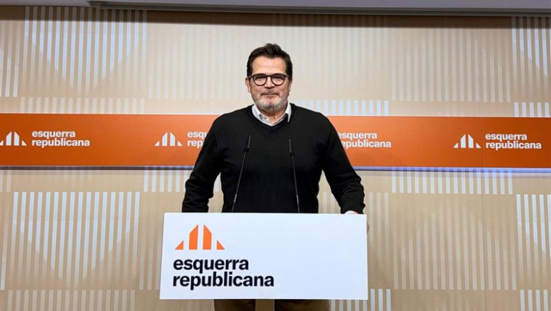 El secretario de Comunicación y portavoz de ERC, Isaac Albert, en rueda de prensa. | EUROPA PRESS ep el secretario de comunicacion y portavoz de erc isaac albert en rueda de prensa
