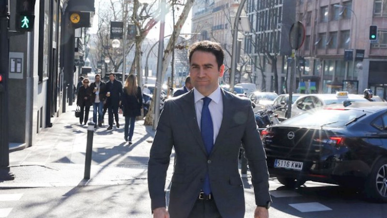 ep el secretario general del pp teodoro garcia egea a su llegada a la reunion del comite de
