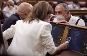 ep el secretario general del psoe en el congreso rafael simancas y la vicesecretaria general del