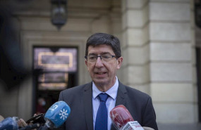 ep el vicepresidente de la junta de andalucia juan marin atiende a los medios de comunicacion tras