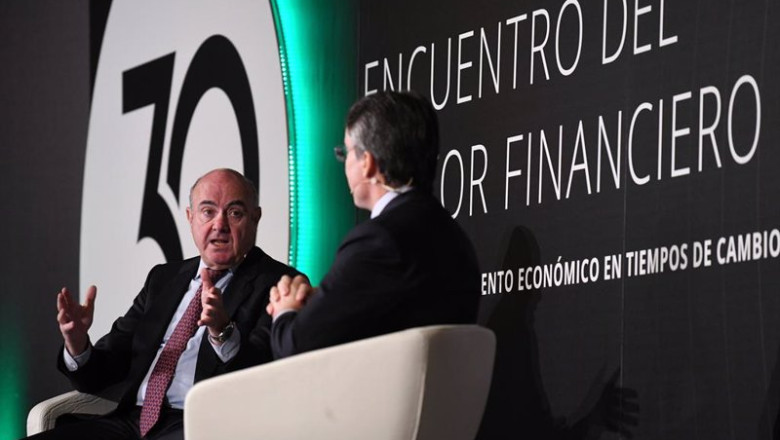 ep el vicepresidente del bce luis de guindos i participa junto al presidente de deloitte hector ep el vicepresidente del bce luis de guindos i participa junto al presidente de deloitte hector