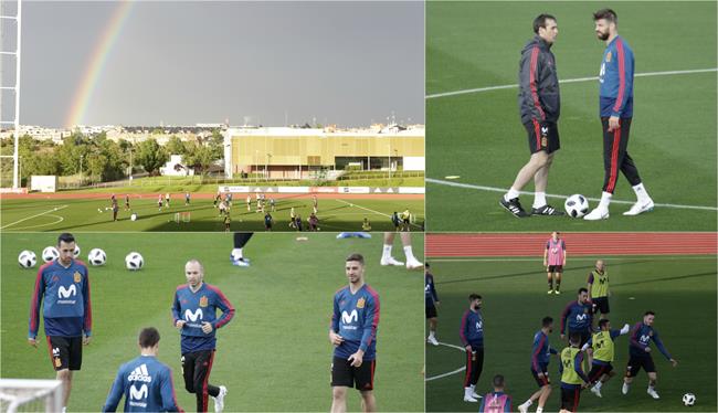 ep entrenamiento seleccion espanola ciudad futbol rozas concentracion