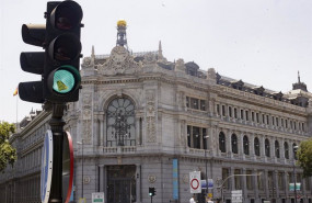 ep fachada del edificio del banco de espana situada en madrid