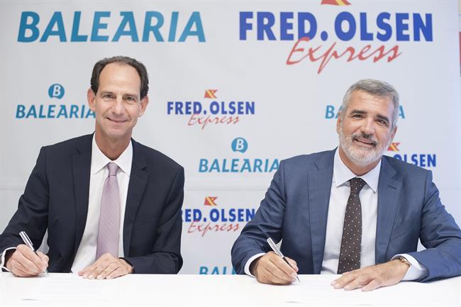 Firma de acuerdo entre Fred. Olsen Express y Baleària | Baleària ep firmaacuerdofred olsen expressbaleria