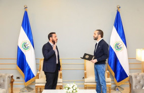 ep francisco alabi toma posesion del cargo de ministro de salud de el salvador frente al presidente