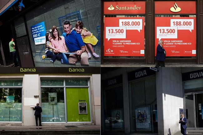 La Caixa Santander Bankia BBVA | EUROPA PRESS ep la caixa santander bankia bbva
