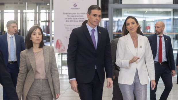 ep la delegada del gobierno en madrid mercedes gonzalez el presidente del gobierno pedro sanchez y