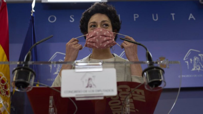 La diputada de En Comú Aina Vidal interviene en una rueda de prensa en el Congreso | EUROPA PRESS/J. Hellín. POOL - Europa Press ep la diputada de en comu aina vidal interviene en una rueda de prensa en el congreso