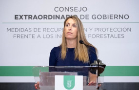 ep la presidenta de la junta de extremadura maria guardiola en la rueda de prensa posterior al