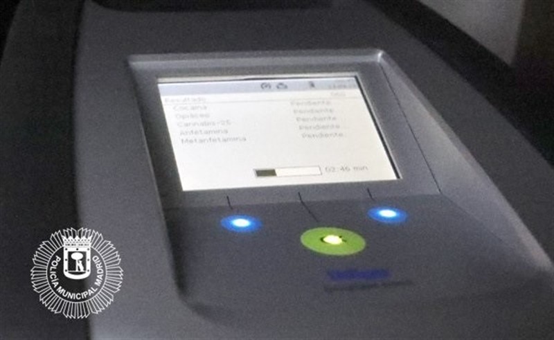ep mecanismo para el control de drogas a conductores utiliado por la policia municipal de madrid