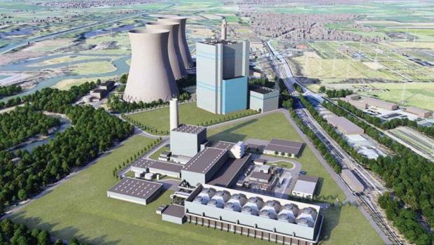 ep planta de ciclo combinado de gas ccgt compatible con hidrogeno de unos 850 megavatios mw en el