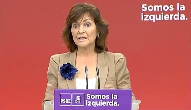 Secretaria de Igualdad del PSOE, Carmen Calvo | YOUTUBE/PSOE ep secretariaigualdadpsoe carmen calvo