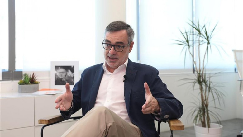 El secretario general de Ciudadanos, José Manuel Villegas, durante su entrevista para Europa Press. | Marta Fernández Jara - Europa Press ep secretario generalciudadanos jose manuel villegas duranteentrevistaeuropa press 20190805133305