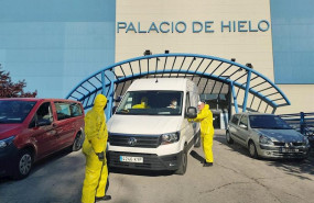 ep traslado de fallecidos por la ume al palacio de hielo de madrid