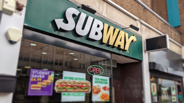 dl subway sandwiches chop sign fast food takeaway