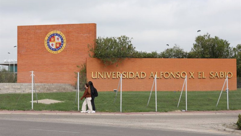 ep archivo   fachada de la universidad alfonso x el sabio a 2 de abril de 2025 en madrid espana