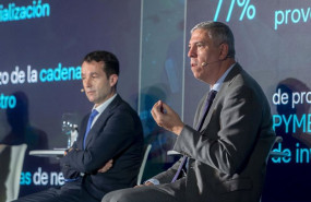 ep archivo   i d el presidente de indra angel escribano y el consejero delegado de indra group jose