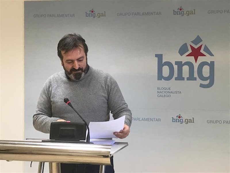 ep el diputado del bng luis bara en una rueda de prensa ofrecida en el parlamento de galicia