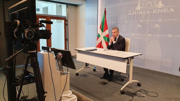 ep el lehendakari inigo urkullu participa en la videoconferencia de presidentes