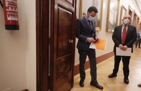 ep el portavoz parlamentario de ciudadanos edmundo bal antes de entrar a la junta de portavoces en