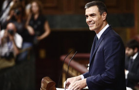 ep el presidente del gobierno en funciones pedro sanchez ofrece su discurso durante el debate previo