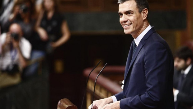 ep el presidente del gobierno en funciones pedro sanchez ofrece su discurso durante el debate previo