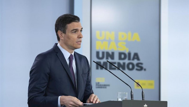 ep el presidente del gobierno pedro sanchez comparece en una rueda de prensa telematica en el