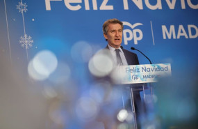 ep el presidente del partido popular alberto nunez feijoo interviene durante la cena de navidad del