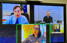 ep el secretario de estado para la union europea juan gonzalez-barba en reunion por videoconferencia