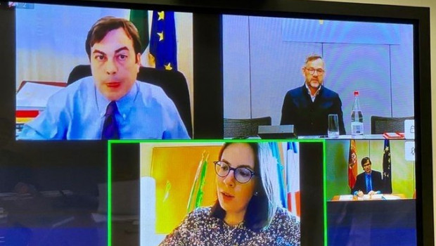 ep el secretario de estado para la union europea juan gonzalez-barba en reunion por videoconferencia