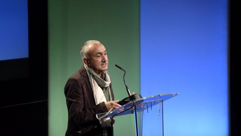 ep el secretario general de ugt pepe alvarez interviene en la presentacion de la alianza por la