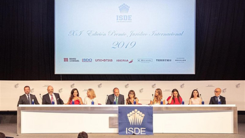 Entrega de los premios jurídicos internacionales de ISDE en la Ciudad del Fútbol de la RFEF | ISDE ep entregalos premios juridicos internacionalesisdela ciudadfutbolla rfef