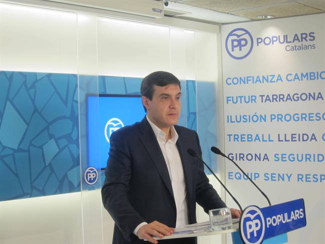 José Luis Ayllón (PP), en rueda de prensa en Barcelona | EUROPA PRESS ep jose luis ayllon pp en ruedaprensabarcelona